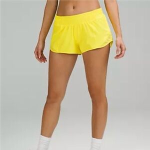 Lululemon Hotty Hot Low 2.5" sonic yellow 2